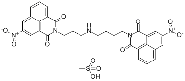 CAS#: 153217-83-5， 4-(3-(3-Nitronaphthalene-1,8-Dicarboximido)Propylamino)-1-(3-Nitronaphthalene-1,8-Dicarboximido)Butane Hydromethanesulfonate