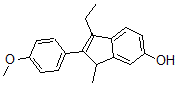 CAS#: 153312-15-3， 1-Ethyl-2-(4-Methoxyphenyl)-3-Methyl-3H-Inden-5-Ol