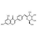 CAS#: 153321-67-6， 4-(5,7-Dihydroxy-4-oxo-4H-chromen-3-yl)phenyl beta-D-glycero-hexopyranoside