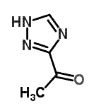 structure of CAS# 153334-29-3, 1-(1H-1,2,4-Triazol-5-Yl)Ethanone;1-(1H-1,2,4-triazol-5-yl)ethanone;ethanone, 1-(1H-1,2,4-triazol-5-yl);ethanone, 1-(1H-1,2,4-triazol-5-yl)-