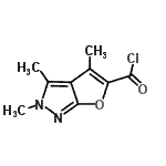 CAS#: 153386-57-3， 2,3,4-Trimethyl-2H-Furo[2,3-c]Pyrazole-5-Carbonyl Chloride
