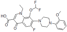 CAS#: 153468-00-9， 8-(Difluoromethoxy)-1-Ethyl-6-Fluoro-7-[4-(2-Methoxyphenyl)Piperazin-1-Yl]-4-Oxoquinoline-3-Carboxylic Acid