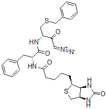 CAS#: 153512-31-3， (Z,3S)-3-[[(2R)-2-[5-[(3aR,6S,6aS)-2-Oxo-1,3,3a,4,6,6a-Hexahydrothieno[3,4-d]Imidazol-6-Yl]Pentanoylamino]-3-Phenylpropanoyl]Amino]-1-Diazonio-4-(Phenylmethylsulfanyl)But-1-En-2-Olate