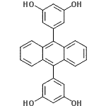 CAS#: 153715-08-3， 5,5'-(9,10-Anthracenediyl)Di(1,3-Benzenediol)