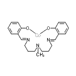 structure of CAS# 15391-24-9, {2,2'-[(Methylimino)Bis(3,1-Propanediylnitrilomethylylidene)]Diphenolato-kappao(2-)}Cobalt;BIS METHYLAMINOCOBALT