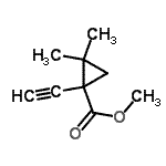 CAS#: 153943-63-6， Methyl 1-Ethynyl-2,2-Dimethylcyclopropanecarboxylate