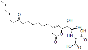 CAS#: 154032-80-1， 2-[[(E,1R,2S,3S)-3-Acetyloxy-1,2-Dihydroxy-12-Oxooctadec-4-Enyl]Amino]Propanedioic Acid