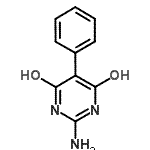 structure of CAS# 154146-07-3, 2-Amino-6-Hydroxy-5-Phenyl-4(3H)-Pyrimidinone;2-amino-5-phenyl-4,6-pyrimidinediol;2-Amino-5-phenyl-pyrimidine-4,6-diol;MFCD00748802