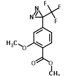 CAS#: 154187-50-5， Methyl 2-methoxy-4-[3-(trifluoromethyl)-3H-diaziren-3-yl]benzoate