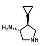CAS#: 154206-08-3， (3R,4S)-4-Cyclopropyl-3-Pyrrolidinamine