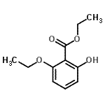 structure of CAS# 154364-61-1, Ethyl 2-Ethoxy-6-Hydroxybenzoate;Ethyl 6-ethoxy-2-hydroxybenzoate;ETHYL6-ETHOXY-2-HYDROXYBENZOATE95;564974_ALDRICH