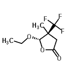 CAS#: 154389-74-9， (4S,5S)-5-Ethoxy-4-Methyl-4-(Trifluoromethyl)Dihydro-2(3H)-Furanone