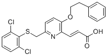 CAS#: 154413-61-3， (E)-3-[6-[(2,6-Dichlorophenyl)Sulfanylmethyl]-3-(2-Phenylethoxy)Pyridin-2-Yl]Prop-2-Enoic Acid