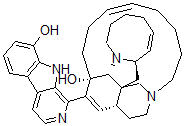 CAS#: 154466-37-2， (1R-(1R*,9Z,13S*,13aR*,20aR*,21aR*))-2,3,5,6,7,8,11,12,15,16,17,18,20a,21-Tetradecahydro-24-(8-Hydroxy-9H-Pyrido(3,4-b)Indol-1-Yl)-1,13-Etheno-4,21a-Methano-1H-Azocino(1',2':1,5)Pyrrolo(3,2-E)Azacyclopentadecin-13(13aH)-Ol
