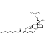 structure of CAS# 15455-80-8, (3beta)-Cholest-5-En-3-Yl Hexyl Carbonate;Cholesterol Hexyl Carbonate