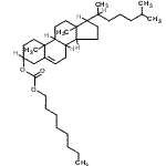 structure of CAS# 15455-82-0, Cholest-5-En-3-Yl Octyl Carbonate;Carbonate de cholest-5-én-3-yle et d'octyle;Carbonic acid, cholest-5-en-3-yl octyl ester;Cholest-5-en-3-yl octyl carbonate