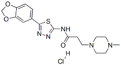 CAS#: 154663-28-2， N-[5-(1,3-Benzodioxol-5-Yl)-1,3,4-Thiadiazol-2-Yl]-3-(4-Methylpiperazin-1-Yl)Propanamide Hydrochloride