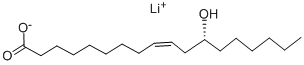 CAS#: 15467-06-8， (9Z,12R)-12-Hydroxy-9-Octadecenoic Acid Lithium Salt (1:1)