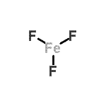 structure of CAS# 15469-38-2, Iron(3+) Trifluoride;FeF3;Ferric fluoride;Ferric fluoride, anhydrous