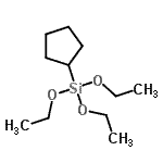 structure of CAS# 154733-91-2, Cyclopentyl(Triethoxy)Silane;Cyclopentyltriethoxysilane;CYCLOPENTYLTRIETHOXYSILANE98;596043_ALDRICH