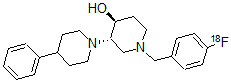 CAS#: 154824-77-8， trans-(+)-1'-((4-(Fluoro-18F)Phenyl)Methyl)-4-Phenyl-(1,3'-Bipiperidin)-4'-Ol