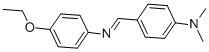 structure of CAS# 15484-93-2, 4-[[(4-Ethoxyphenyl)Imino]Methyl]-N,N-Dimethyl-Benzenamine;4-[(4-Ethoxyphenyl)Iminomethyl]-N,N-Dimethyl-Aniline;[4-[(4-Ethoxyphenyl)Iminomethyl]Phenyl]-Dimethyl-Amine;Eu-0001007