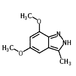 CAS#: 154876-15-0， 5,7-Dimethoxy-3-Methyl-2H-Indazole