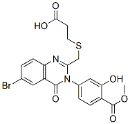CAS#: 155104-14-6， 3-[[6-Bromo-3-(3-Hydroxy-4-Methoxycarbonylphenyl)-4-Oxoquinazolin-2-Yl]Methylsulfanyl]Propanoic Acid