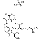CAS#: 155158-97-7， (5R,11R,14R)-11-{3-[(Diaminomethylene)Amino]Propyl}-14-Ethyl-12-Methyl-4,7,10,13,16-Pentaoxo-3,6,9,12,15-Pentaazabicyclo[15.3.1]Henicosa-1(21),17,19-Triene-5-Carboxylic Acid Methanesulfonate (1:1)