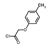 structure of CAS# 15516-47-9, (4-Methylphenoxy)Acetyl Chloride;2-(4-methylphenoxy)acetyl chloride;acetyl chloride, (4-methylphenoxy)-;MFCD00235216
