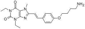 CAS#: 155272-09-6， 8-[(E)-2-[4-(4-Aminobutoxy)Phenyl]Ethenyl]-1,3-Diethyl-7-Methylpurine-2,6-Dione