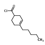 CAS#: 155468-70-5， 4-Pentyl-3-Cyclohexene-1-Carbonyl Chloride