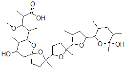 CAS#: 155539-11-0， 4-[9-Hydroxy-2-[5-[5-(6-Hydroxy-3,5,6-Trimethyloxan-2-Yl)-3-Methyloxolan-2-Yl]-5-Methyloxolan-2-Yl]-2,8-Dimethyl-1,6-Dioxaspiro[4.5]Decan-7-Yl]-3-Methoxy-2-Methylpentanoic Acid