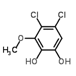CAS#: 155593-19-4， 4,5-Dichloro-3-Methoxy-1,2-Benzenediol