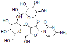 CAS#: 155603-73-9， 4-Amino-1-[(2R,3S,4R,5R)-5-(Hydroxymethyl)-3,4-Bis[[(2S,3R,4S,5R,6R)-3,4,5-Trihydroxy-6-(Hydroxymethyl)Oxan-2-Yl]Oxy]Oxolan-2-Yl]Pyrimidin-2-One
