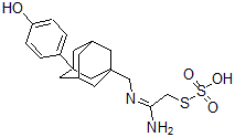 CAS#: 155622-16-5， 1-[[(1-Amino-2-Sulfosulfanylethylidene)Amino]Methyl]-3-(4-Hydroxyphenyl)Adamantane