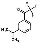 结构式 CAS# 155628-02-7, 2,2,2-三氟-1-(3-异丙基苯基)乙酮