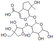 CAS#: 155656-95-4， 1-[3-[3,4-Dihydroxy-4-(Hydroxymethyl)Oxolan-2-Yl]Oxy-4,5-Dihydroxy-6-(Hydroxymethyl)Oxan-2-Yl]Oxy-7-Hydroxy-7-Methyl-4a,5,6,7a-Tetrahydro-1H-Cyclopenta[d]Pyran-4-Carboxylic Acid