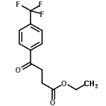 structure of CAS# 155722-95-5, Ethyl 4-Oxo-4-[4-(Trifluoromethyl)Phenyl]Butanoate;Ethyl 4-oxo-4-(4-trifluoromethylphenyl)butyrate;MFCD02261349