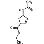CAS 登录号：155755-47-8， 乙基(1R,4S)-4-乙酰氨基-2-环戊烯-1-羧酸酯