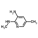 structure of CAS# 155790-13-9, N<Sup>2</Sup>,5-Dimethyl-2,3-Pyridinediamine;2,3-Pyridinediamine,N2,5-dimethyl-;N2,5-dimethylpyridine-2,3-diamine