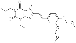 CAS#: 155814-26-9， 8-[(E)-2-[3,4-Bis(Methoxymethoxy)Phenyl]Ethenyl]-7-Methyl-1,3-Dipropylpurine-2,6-Dione