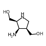 CAS#: 155935-61-8， [(2S,3R,4R)-3-Amino-2,4-Pyrrolidinediyl]Dimethanol