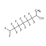 structure of CAS# 156122-84-8, 3,3,4,4,5,5,6,6,7,7,8,8-Dodecafluoro-2-Octanol;3,3,4,4,5,5,6,6,7,7,8,8-dodecafluorooctan-2-ol;NSC86123