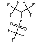 structure of CAS# 156241-41-7, 1,1,1,3,3,3-Hexafluoro-2-Propanyl Trifluoromethanesulfonate;