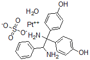 CAS#: 156248-29-2, Aqua(1,1-bis(p-hydroxyphenyl)-1,2-diamino-2-phenylethane)sulfatoplatinum(II)