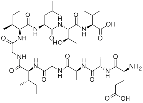 CAS#: 156251-01-3， L-alpha-Glutamyl-L-Alanyl-L-Alanylglycyl-L-Isoleucylglycyl-L-Isoleucyl-L-Leucyl-L-Threonyl-L-Valine