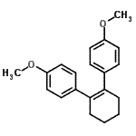 CAS#: 15638-15-0， 1,1'-(1-Cyclohexene-1,2-Diyl)Bis(4-Methoxybenzene)