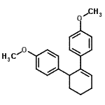 CAS#: 15638-16-1， 1,1'-(2-Cyclohexene-1,2-Diyl)Bis(4-Methoxybenzene)
