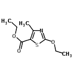 结构式 CAS# 156498-54-3, 乙基2-乙氧基-4-甲基-1,3-噻唑-5-羧酸酯